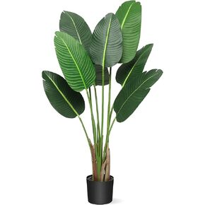 IDEALHOUSE Artificial Bird of Paradise Plant, 48-Inch, Green, Plastic in Saudi Arabia