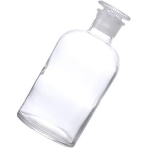 1pc Reagent Bottle Powder Container Clear Liquid Storage Bottles Lab Vials Small Apothecary Jars Lab Bottles & Jars Vials Empty Medicine Bottle Solid Bottle Glass
