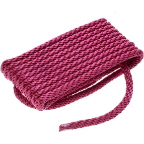 Attwood 11749-7 Solid Braided Multifilament Polypropylene (MFP) Dock Line, 3/8-Inch, 15 Feet Long, Bare Ends, Red