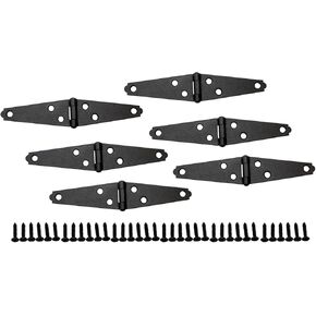 QCAA Light Strap Hinge, Steel, 2-Layered Powder Coated, 3", Elegant Frosted Matte Black, 12 Pack, Made in Taiwan