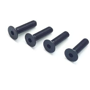50pcs M5 x 20mm Grade 10.9 Flat Countersunk Hex Socket Bolts Screws Black