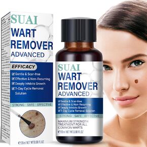 Aimery Wart Remover Liquid - Effective Wart Removal with Specialized Formula for Plantar and Common Warts. Safe, Botanical-Based, and Strong
