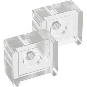 Shower Door Finger Pull for Sliding Shower Doors, Siding Shower Door Bumpers Clear Acrylic for Glass/Alumax Shower Doors, Shower Door Replacement Parts, 2 Pack