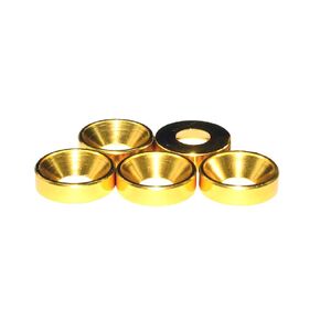 50pcs M2 Countersunk Washers Alloy Aluminum Screw Gaskets (Purple)