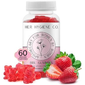Butt Enhancing Gummy Supplement, Big Booty Enhancer, Multivitamin for Women, Glute Boost Vitamins for a Max Gains & Natural Curves, Workout Support, 60 Vegan Gummies