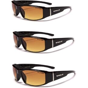 X-loop Black 3 Pair HD Glasses