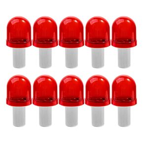 10PCS LED Traffic Cone Lights Warning Light Emergency Flashing Light 360 Degree Visible with 3 Flashing Modes for Collapsible Cones Traffic Safety and Emergencies