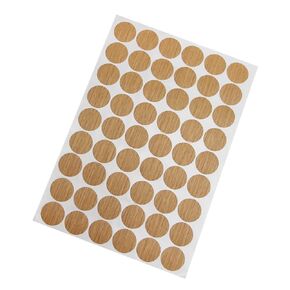 MroMax PC-132 Screw Hole Covers Stickers 0.83" Dia PVC Self Adhesive Screw Hole Stickers for Furniture Decoration Cupboard Shelf Closet Bathroom Cabinet Bracket Wooden Wood 1 Sheet