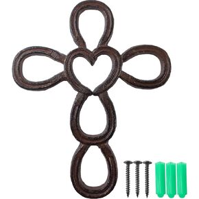 حذاء RONYOUNG من الحديد الزهر على شكل قلب حصان مقاس 16.25 سم × 9 سم (بني داكن) in Kuwait