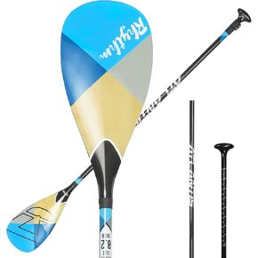 AQUBONA SUP Paddle- 100% Carbon Fiber Adjustable Stand Up Paddle Board Paddle, Portable Durable Floating Paddle Board