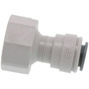 IPW Industries Inc-John Guest - Acetal Female Connector Quick Connect Fitting 3/8" OD / 5/8" BSPT/British Standard Pipe Thread (BSPT) PI451215FS