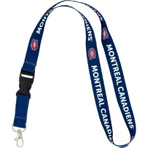 Desert Cactus Montréal Canadiens Lanyard NHL National Hockey League Car Keys ID Badge Holder Keychain Detachable Breakaway Snap Buckle (Lanyard 1 - Blue)