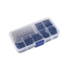 310PCS Male & Female 2.54MM Pitch Crimp Connectors JST SM 1/2/3/4/5/6/8 Pin Single Double Crimping Housing Socket Terminal Kit