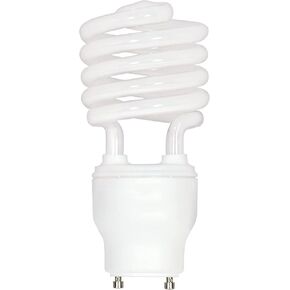 Satco S8206 23 Watt (100 Watt) 1600 Lumens Mini Spiral CFL Soft White 2700K GU24 Base Light Bulb