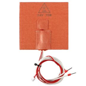 FYSETC 3D Printer Voron0.1 Silicone Heater Pad - 24V 75W Heating Mat 100x100mm - Heated Bed with NTC 100K Thermistor: Built-in Bimetal Thermostat Easy Install for Vorn 0 0.1 Hot Aluminum Build Plate