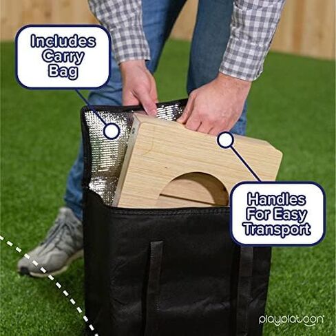 Play Platoon Cornhole Airmail Box - Set of 2 - Perfect for Practice - Bag Toss Training for Competitive Cornhole Player, Prepare for Professional Cornhole Games - Board only, Bags not Included in Kuwait