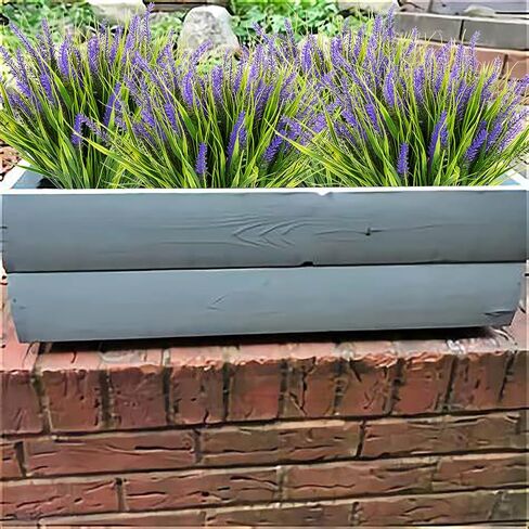 Fake Outdoor Plants 12 Pcs Faux Greenery Plants Artificial Shrubs for Outdoors Fake Plants for Pots (Purple) in Saudi Arabia