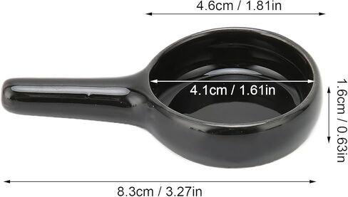 Tealight Wax Warmer Candle Spoon, Little Spoon Shape Replacement Candle Holder for Essential Oil, Aromatherapy Diffuser,Fragrance Incense (Black) in Saudi Arabia