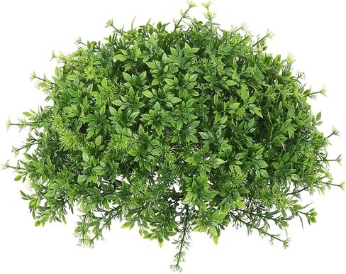 Vickerman 12" Artificial Mixed Greenery Half Ball - Green Foliage - Made of Durable Polyester Greenery - Maintenance Free - Decorative Green Bush Plant in Saudi Arabia