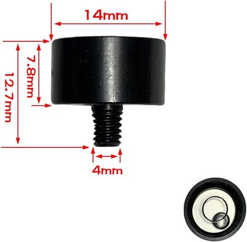 XMLEI Screw metal universal horizontal bubble high precision horizontal bead leveller leveller fixed installation level circular bubble (14X12.7mm) in Saudi Arabia