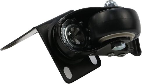 1.57" Caster Wheels Set of 4, L-Shaped Plate Swivel Caster with Brake Side Mount Plate Casters Lockable Mute Wheels Replacement in Saudi Arabia