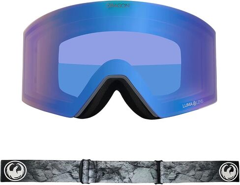 نظارات Dragon للجنسين RVX OTG مع عدسات إضافية للثلج، BOULDER/LLFLASHBLUE+LLMIDNIGHT، OFA in Kuwait