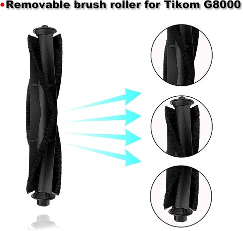 حزمة من 19 ملحقًا لـ Tikom G8000، G8000 Pro، للمكنسة الكهربائية Honiture G20، G20 Pro مع قطع غيار، 1 فرشاة رئيسية، 4 مرشحات + 4 مرشحات رغوة، 4 مناديل، 6 فرش جانبية in Kuwait