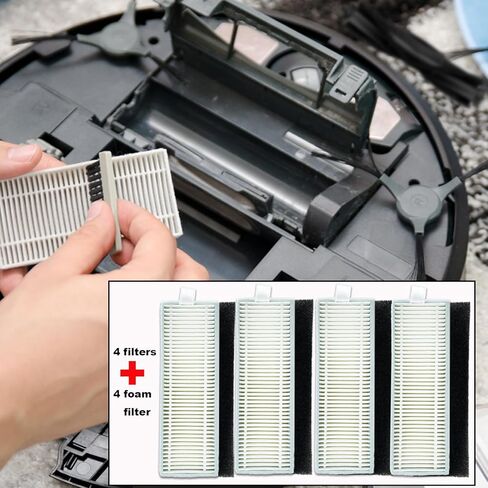 حزمة من 19 ملحقًا لـ Tikom G8000، G8000 Pro، للمكنسة الكهربائية Honiture G20، G20 Pro مع قطع غيار، 1 فرشاة رئيسية، 4 مرشحات + 4 مرشحات رغوة، 4 مناديل، 6 فرش جانبية in Kuwait