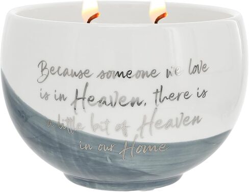 Pavilion - Always & Forever in Our Hearts - 15 Oz Soy Wax Single Wick Candle in Ceramic Vessel in Memory Loss of Loved One Remembrance Bereavement Grief Present Funeral Gift in Saudi Arabia