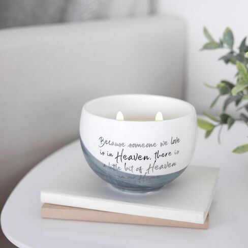 Pavilion - Always & Forever in Our Hearts - 15 Oz Soy Wax Single Wick Candle in Ceramic Vessel in Memory Loss of Loved One Remembrance Bereavement Grief Present Funeral Gift in Saudi Arabia