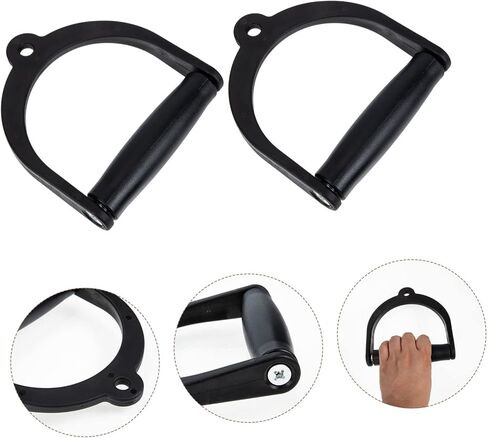 Toddmomy 2Pcs Sports Handle Resistance Gym Cable Attachment Handle Gym Ankle Strap for Cable Machine Ankle Cable attachments for Gym t bar Exercise Band Plastic Chain Belt Fitness Metal in Saudi Arabia