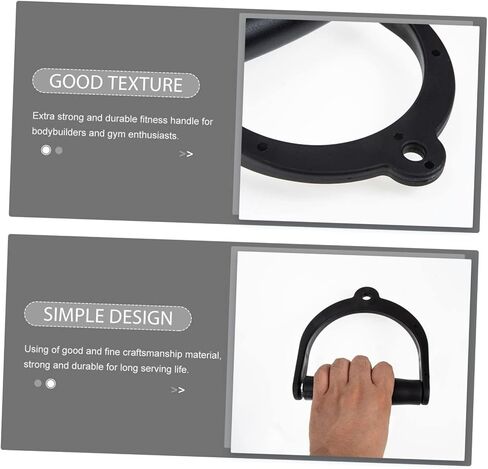 Toddmomy 2Pcs Sports Handle Resistance Gym Cable Attachment Handle Gym Ankle Strap for Cable Machine Ankle Cable attachments for Gym t bar Exercise Band Plastic Chain Belt Fitness Metal in Saudi Arabia