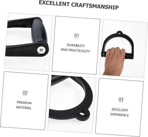 Toddmomy 2Pcs Sports Handle Resistance Gym Cable Attachment Handle Gym Ankle Strap for Cable Machine Ankle Cable attachments for Gym t bar Exercise Band Plastic Chain Belt Fitness Metal in Saudi Arabia