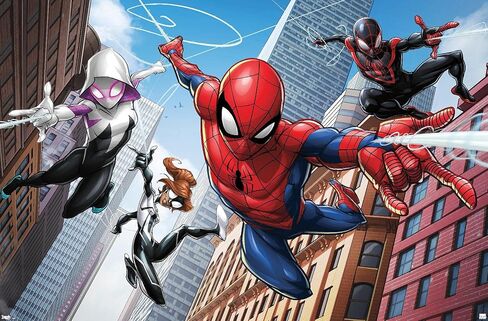 Trends International Marvel Comics - Spider-Man - Web Heroes Wall Poster, 22.375" x 34", Unframed Version in Saudi Arabia