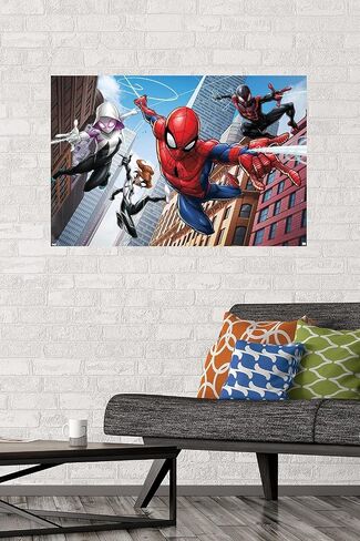 Trends International Marvel Comics - Spider-Man - Web Heroes Wall Poster, 22.375" x 34", Unframed Version in Saudi Arabia