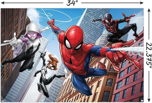 Trends International Marvel Comics - Spider-Man - Web Heroes Wall Poster, 22.375" x 34", Unframed Version in Saudi Arabia