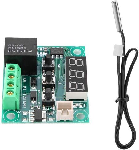 Digital Thermostat Module, XH-W1209 12V High Accuracy Digital Thermostat Module Temperature Control Board Temperature Controller Switch Sensor Module Thermostat in Kuwait