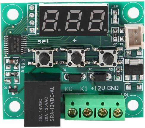 Digital Thermostat Module, XH-W1209 12V High Accuracy Digital Thermostat Module Temperature Control Board Temperature Controller Switch Sensor Module Thermostat in Kuwait