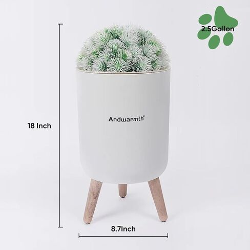 Bathroom Trash Can-Small Bathroom Garbage Can with Plant -Hidden Trash Can-Cute Trash Can-Decorative Trash Can-Dog Proof Trash Can-Cute Bathroom Trash Can in Saudi Arabia