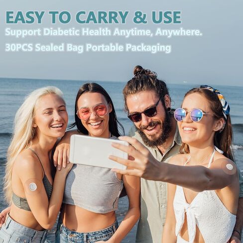 رقعة لاصقة Dexcom G7 مقاومة للماء 30 قطعة من أجل G7 رقعة تراكب خالية من اللاتكس الشفاف، التصاق قوي يدوم طويلاً أكثر من 10 أيام، مقاوم للعرق، مسامي، سهل الاستخدام، لا يسبب الحساسية وخالي من اللاتكس in Saudi Arabia