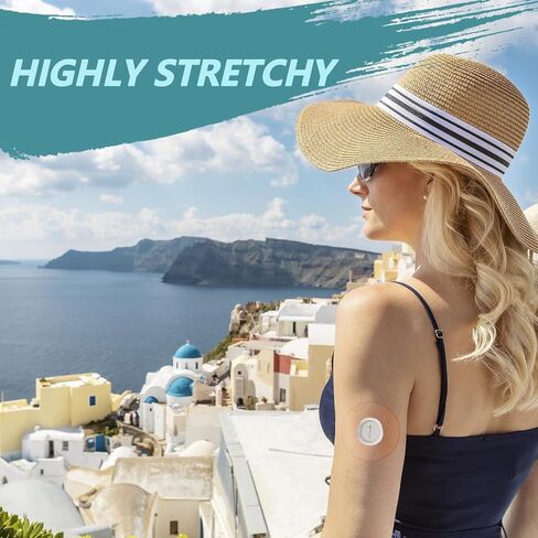 رقعة لاصقة Dexcom G7 مقاومة للماء 30 قطعة من أجل G7 رقعة تراكب خالية من اللاتكس الشفاف، التصاق قوي يدوم طويلاً أكثر من 10 أيام، مقاوم للعرق، مسامي، سهل الاستخدام، لا يسبب الحساسية وخالي من اللاتكس in Saudi Arabia