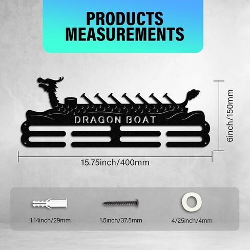 PH PandaHall Dock Diving Hanger Display, Dog Medal Holder Display Hanger Metal Medal Rack Frame Sport Awards Ribbon Holder Personalized Wall Mount Tiered Award Rack for Over 60 Medals Athletes in Saudi Arabia