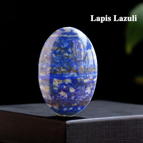 Runyangshi Natural Yellow Calcite Crystal Palm Play Stone Polishing Thumb Worry Stone Healing & Calming Worry Stone Polished Healing Crystal Stone for Relieve Anxiety Stress in Saudi Arabia