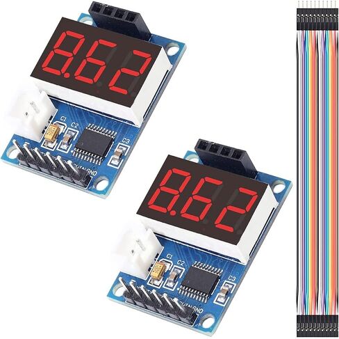 2 pcs HC-SR04P/SR04 Ultrasonic Sensor ranging Display Module 5V Test Board Display Range Finder LED Display Module with Dupont Cable for Arduino Robot in Saudi Arabia