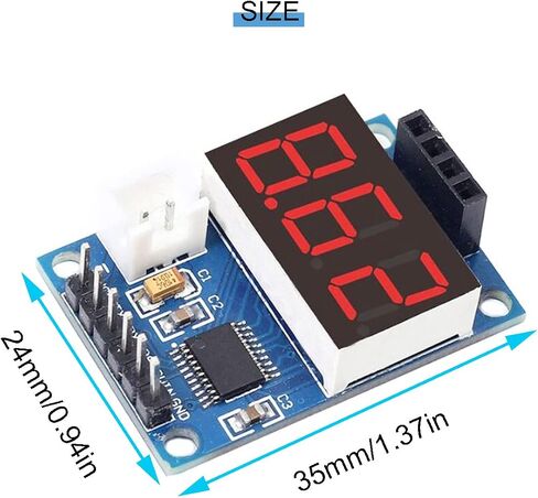 2 pcs HC-SR04P/SR04 Ultrasonic Sensor ranging Display Module 5V Test Board Display Range Finder LED Display Module with Dupont Cable for Arduino Robot in Saudi Arabia