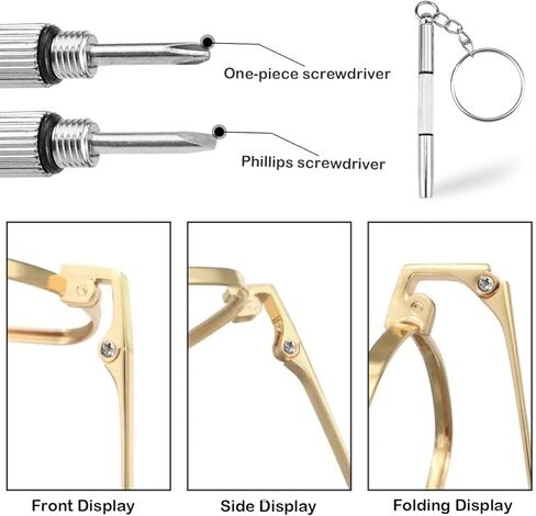 زوج واحد من أذرع استبدال النظارات المعدنية، استبدال ذراع أرجل النظارات العالمية - أرجل أذرع النظارات، براغي، غسالات لولبية، هيكل بديل للنظارات المعدنية لإصلاح النظارات in Kuwait