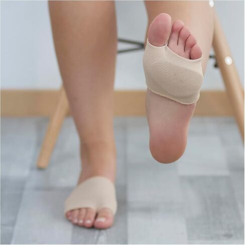 2 Pairs Metatarsal Band with Gel pad on The Forefoot. Relieves Pain and Protects The Plantar Area. Size Small: USA Woman 5.5-9, USA Men 6-7. Made in Spain, EU in Saudi Arabia