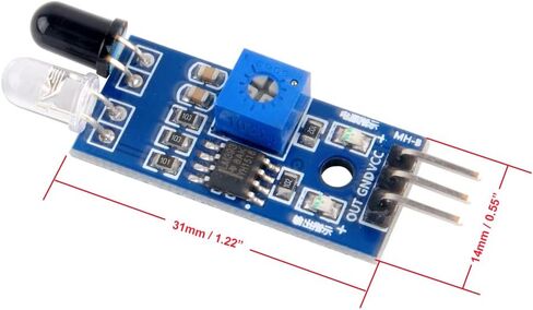 10pcs IR Infrared Obstacle Avoidance Sensor Objects Distance Detection Module for Arduino Smart Car Robot (Pack of 10) in Saudi Arabia