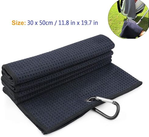 منشفة جولف من الألياف الدقيقة ثلاثية الطي، فرشاة نادي الجولف مع منظف الأخدود، أداة إصلاح معدنية قابلة للطي، مبراة أخدود نادي الجولف، مجموعة هدايا إكسسوارات الجولف (5 في 1) in Kuwait