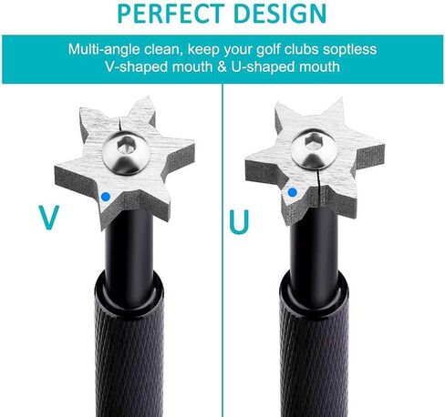 منشفة جولف من الألياف الدقيقة ثلاثية الطي، فرشاة نادي الجولف مع منظف الأخدود، أداة إصلاح معدنية قابلة للطي، مبراة أخدود نادي الجولف، مجموعة هدايا إكسسوارات الجولف (5 في 1) in Kuwait